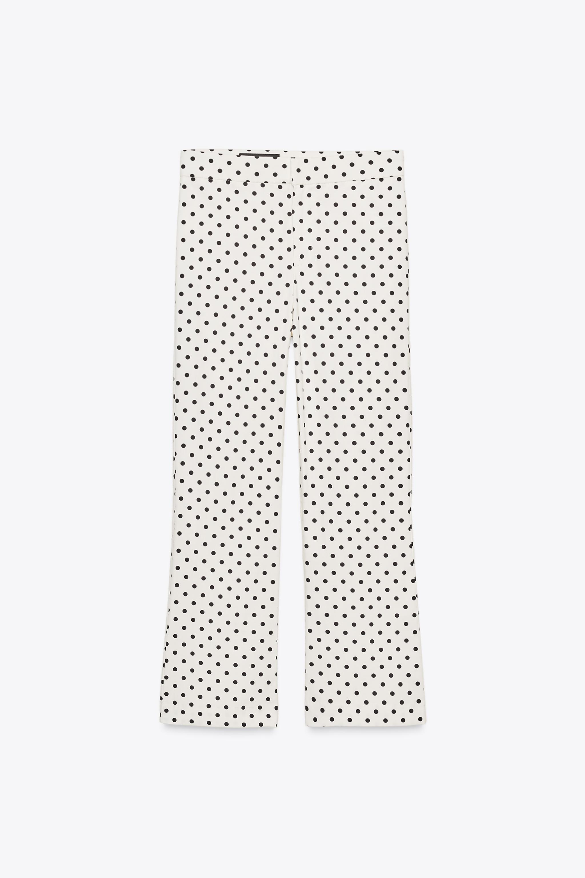 POLKA DOT MINI FLARE PANTS